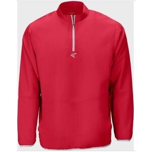 Easton Alpha Cage Jacket Youth Medium Red NEW Long Sleeve Quarter Zip